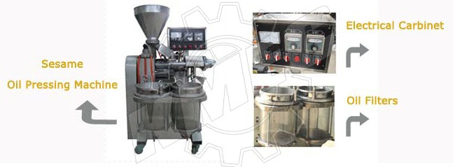 Máquina de prensado de aceite de sésamo
