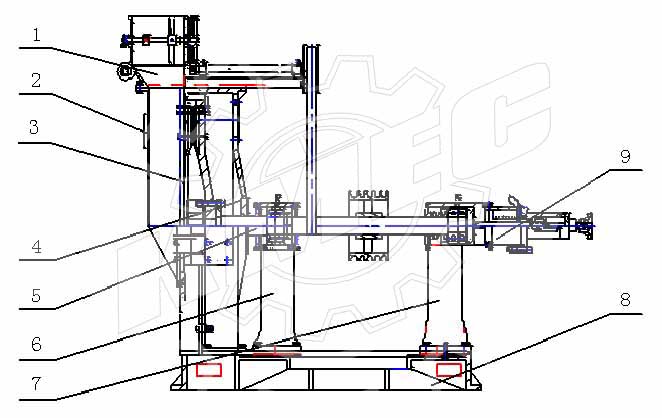 Estructura de nuestra máquina descortezadora de semilla de algodón / descortezadora de disco