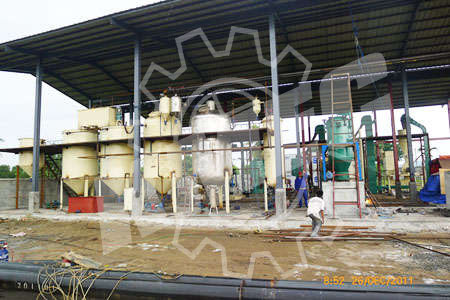 planta de extracción y refinación de aceite de coco